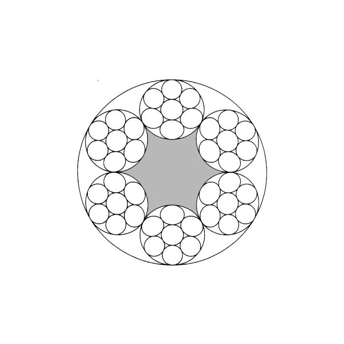 Drahtseil 1,2 mm, 7x7 Stahl verzinkt