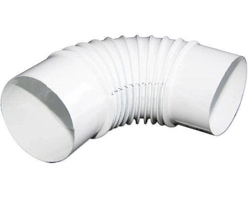 Ofenrohr-Bogen 90° 100/90 mm ohne Tür weiß