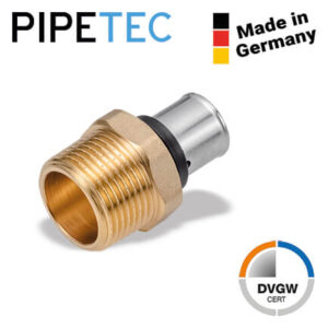 Press-Übergang Außengewinde 20x2 - 1" PFUA2006 DVGW, TH+U Pressfitting