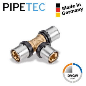 Press-T-Stück 20x2 PFT202020, DVGW, TH+U, Pressfitting T-Stück 20 x 2