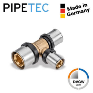 Press-T-Stück reduziert 26x3 - 16x2 - 20x2 PFT261620, DVGW, TH+U