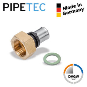 Press-Übergangsverschraubung Innengewinde 16x2 - 3/4" PFV1605 DVGW, TH+U