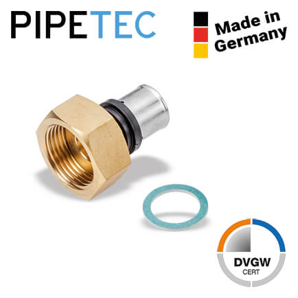 Press-Übergangsverschraubung Innengewinde 20x2 - 1" PFV2006, DVGW, TH+U