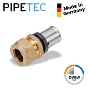 Press-Übergang Kupferrohr 16x2 - 15mm PFUEK1615, DVGW, TH+U Pressfitting