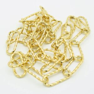 Lampenkette gedreht Rundgliederkette Zierkette Messing poliert Ø 3,5mm