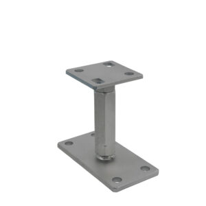 Hochverstellbares Posten-Unterstützungssystem 140-200 mm – Starker Postenschuh 80 x 80 mm für sicher