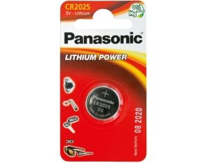 Knopfzelle Lithium Panasonic CR2025 3V 165 mAh Ø mm 20 H mm 2,5 St/Karte 1