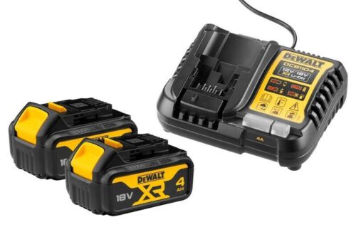 DeWALT Akku Starter-Set 18V DCB1104M2, 2x 4,0 Ah und Ladegerät