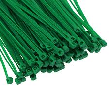 500 Stück Grüne Nylon-Kabelbinder - Langlebig, Selbstsichernde Garten-Drehbinder für Pflanzenstütze