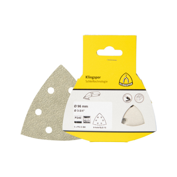 KLINGSPOR Schleifscheiben kletthaftend 96 mm Korn 320 5er-Pack