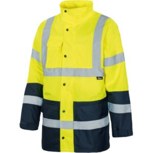 VW61, Regenjacke leuchtgelb-marine, 3XL