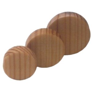 40mm facett Querholz-Konus-Plättchen 1Stk.Kiefer