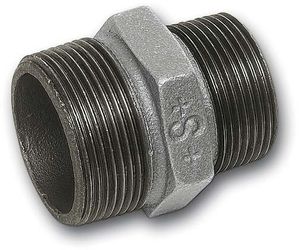 Doppelnippel, verzinkt, reduziert m. Aussengewinde, 1" x 3/4" Nr.245