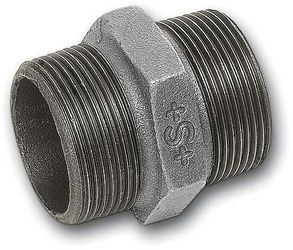 Doppelnippel, verzinkt m. Aussengewinde, 1 1/2" Nr.280