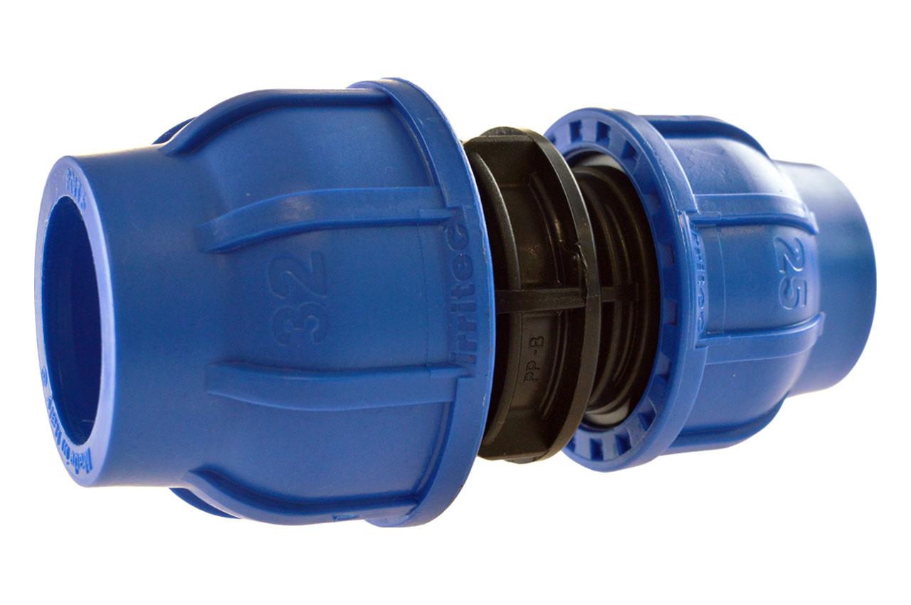 PE Kupplung reduziert, DVGW - Connecto™ + Ultra 32 mm 25 mm