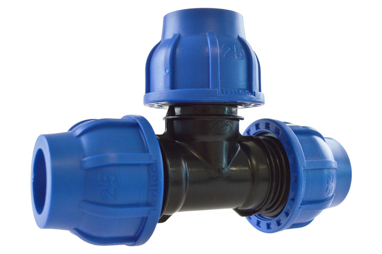 PE T-Stück für Rohr-Außen-Ø: 40 mm, DVGW