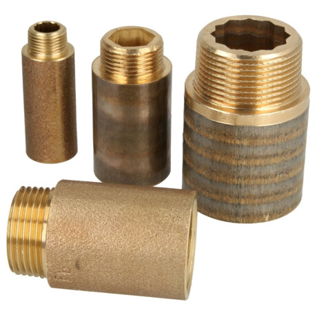 Rot Guß Verlängerung 1/2" 15 mm