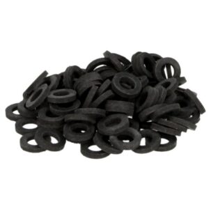 Gummi-Dichtungen für Kupferrohr-Überwurfmuttern 10 x 18 mm  Überwurfmutter 1/2 “ schwarz