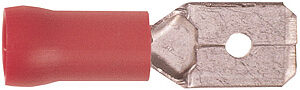 Flachstecker 6,3mm ROT a20Stk.