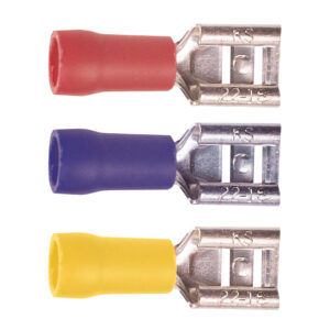 Flachsteckhülsen 8,0 BLAU a20Stk.