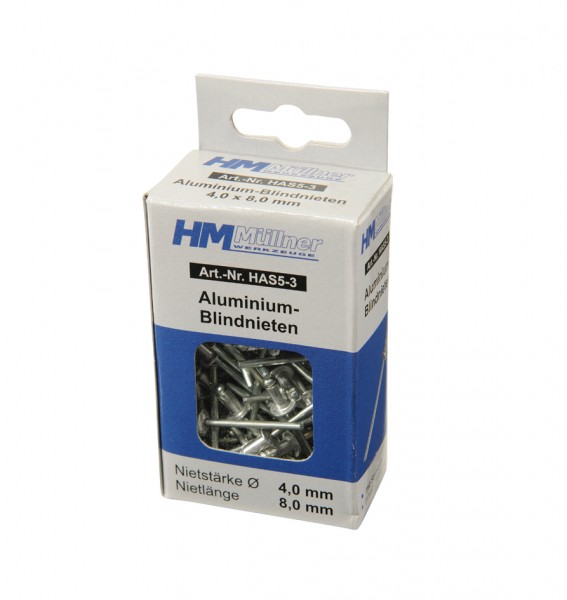 Blindnieten 4,0X9,40 100Stk.
