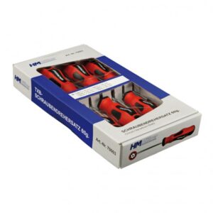 TXB-Schraubendrehersatz, 6-tlg. TXB10 x 80 mm, TXB15 x 100 mm, TXB20 x 100 mm, TXB25 x 100 mm, TXB30