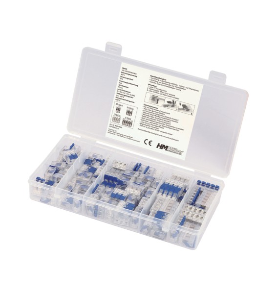 Hebel-Verbindungsklemmen-Sortiment, 80-tlg.