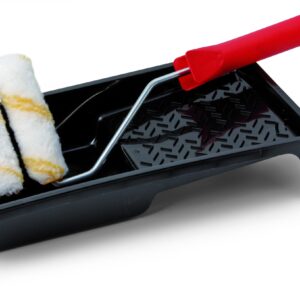 GOLDLINE HK-R SET 2 Heizkörperwalzen mit 27 cm Bügel und Farbwanne