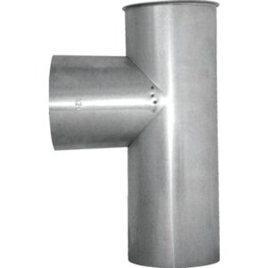 Ofenrohr-Kapselknie Bertrams Ø 120 mm feueraluminiert silber