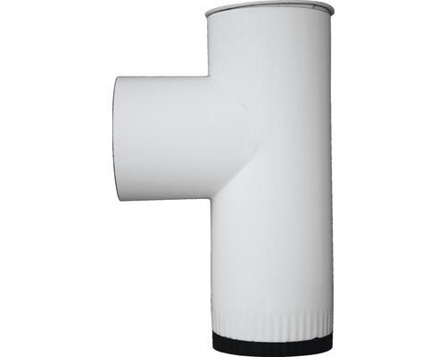 Kapselknie Ø130 mm Emailliert Weiß