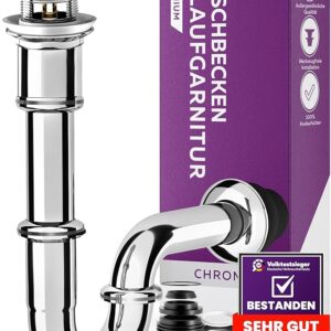 Siphon + Aufstellventil Spüle Abfluss Abflussarmatur Set