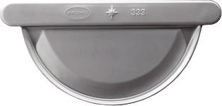 Rinnenboden halbrund Titanzink 28er lichte Weite 127 mm