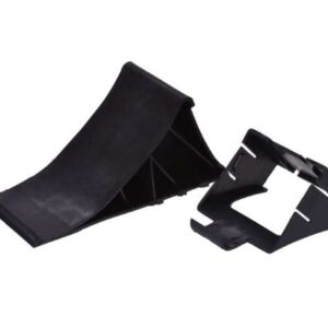 Bremskeil / Unterlegkeil mit Halterung