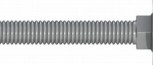 Schlossschraube RN 603 , Halbrundkopf, M 10 x 110 mm, Vollgewinde, Edelstahl A2, gebeizt, passiviert