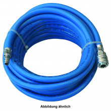 Druckluftset Soft Blau 9X3,0mm 20 mtr.mit Schnellkupplung u.Stecktülle