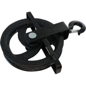 Multifunktions-Umlenkrolle für Handzug, geeignet für Seile bis ø 28 mm, 190 mm, Tragkraft 200 kg,