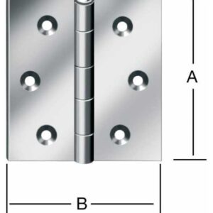 Scharniere käntig 40x40