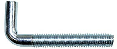 M6X60MM Schraubhaken gerade mit metrischem Gewinde, Stahl verzinkt, blau passiviert (A2K)