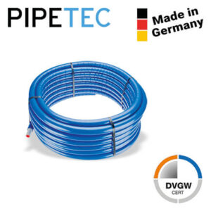 25m Pipetec Alu-Mehrschichtverbundrohr 26x3, isoliert 6mm, VRI2630625B, DVGW Blau