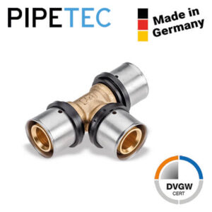 Press-T-Stück 26x3 PFT262626, DVGW, TH+U, Pressfitting T-Stück 26 x 3