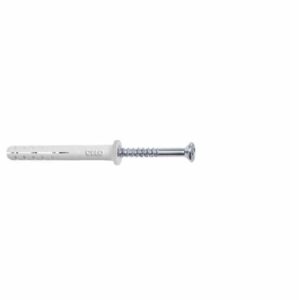 Nageldübel NP 6-40 vormontiert, Flachbund, galv.verz. a.100Stk.