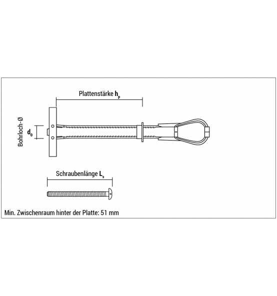 Hohlraumdübel Universal BT M6 a.30 Stk.Celo