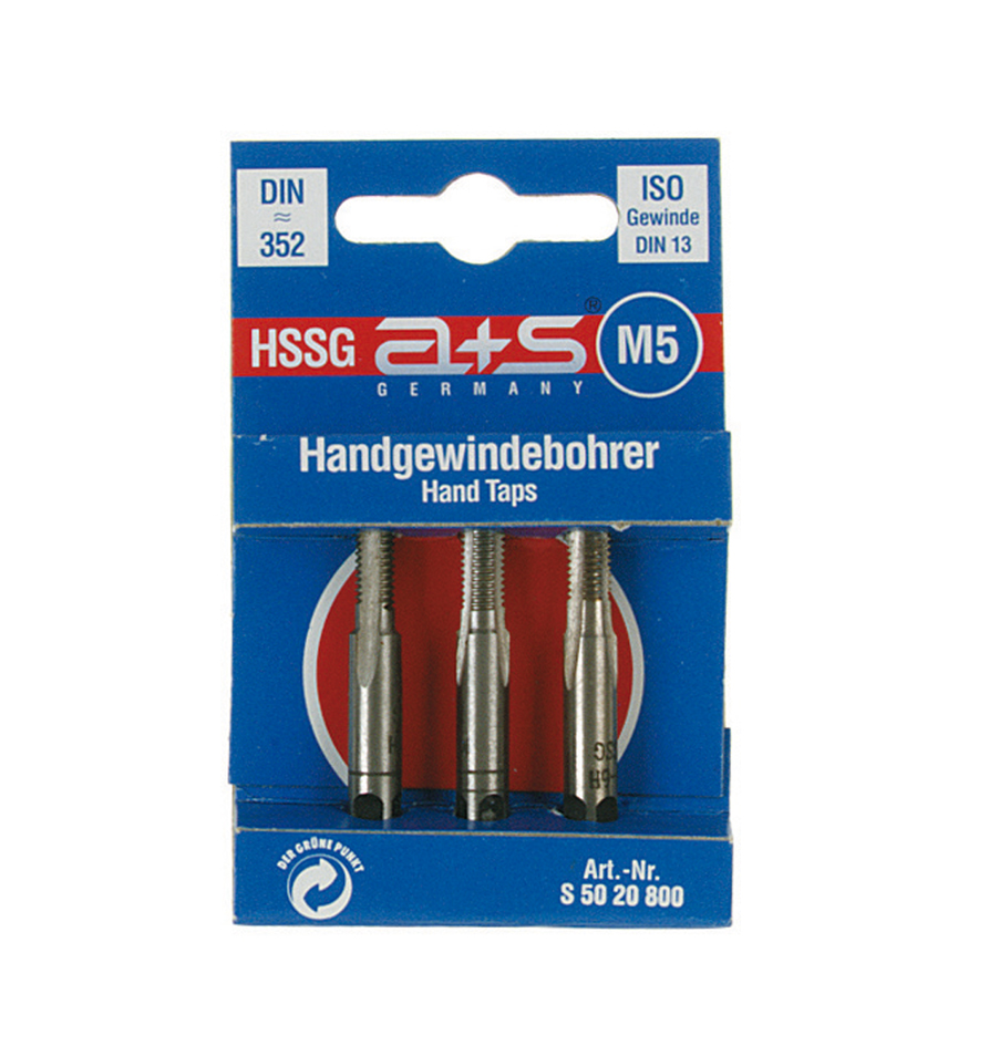 M5-HSS-G Handgewindebohrersatz, DIN 352