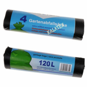 Müllsäcke, Gartenabfallsack, Fassungsvermögen: 120l, je Rolle 4 Beutel, mit Abreißperforation, Maße: