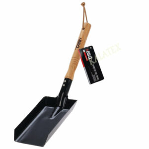 Grillkohleschaufel Metall, Holzgriff, Grilllänge 20 cm, Gesamtlänge 38 cm