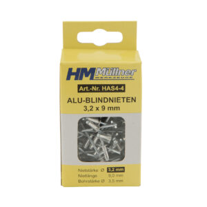 Blindnieten HAS6-6 Klemmlänge 7,9-9,5 mm Blindniethülse Stäke 4,8 mm Blindniethülse (Länge) 14 mm
