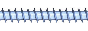 Q200 plus Spanplattenschraube, Flachsenkkopf, 4,0 x 25 mm, Vollgewinde, TX 20, Stahl, verzinkt, blau