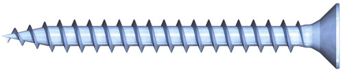 R2 plus Spanplattenschraube, Flachsenkkopf, 3,0 x 16 mm, Vollgewinde, TX 10, Stahl, verzinkt, blau p