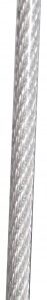 Rollen Stahldrahtseil PVC-klar 3/4mm