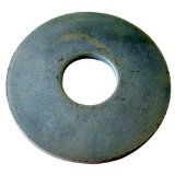 Bauscheibe, Form R DIN 440 , 22,0 x 72 x 6 mm, Stahl, verzinkt, blau passiviert, 20 Stk